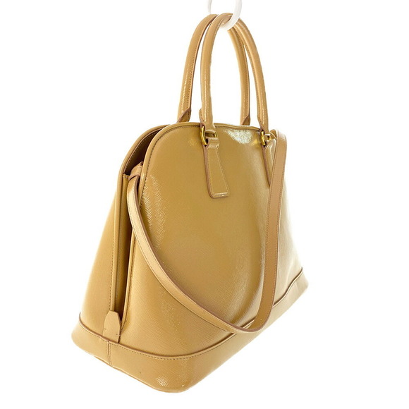 Prada Saffiano leather shoulder bag handbag VERNIC CAMMEO beige - Picture 2 of 10